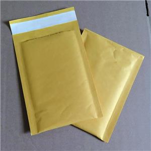 paper Envelope mailer Bag with inner airbubble, yellow, approx 21x30cm