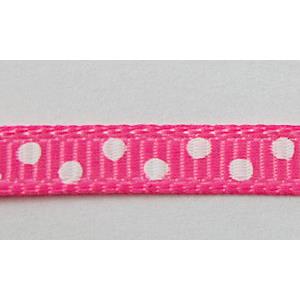 dalmatian ribbon cord, hot-pink, 5mm wide