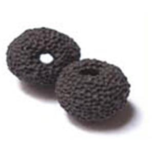 Lava bead, round, 14x13mm,26pcs per st