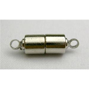 Magnetic Clasp, Nickel color, 5x17mm