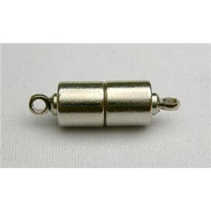 Magnetic Clasp, Nickel color, 7x18mm