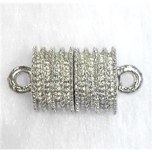 Magnetic alloy connector clasp, gold plated, approx 12x18mm