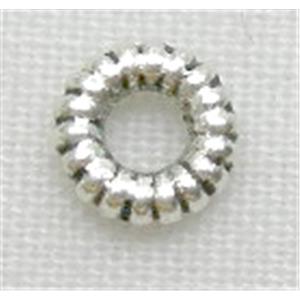 Tibetan Silver Spacer Beads Non-Nickel, 4.5mm diameter