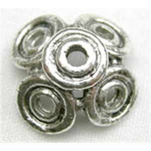 Tibetan Silver Caps non-nickel, 15mm diameter