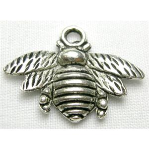 Tibetan Silver honeybee pendant, 21mm wide
