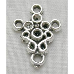 Tibetan Silver Charms Non-Nickel, 14.7mm wide, 20mm length