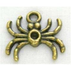 Anquite Bronze Tibetan Silver spider pendants non-Nickel, 16mm wide