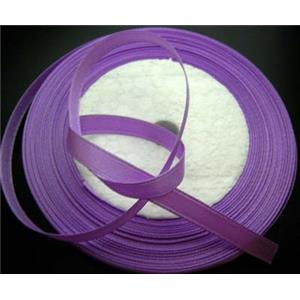 Purple Satin Ribbon cord, 7mm wide,22m per roll