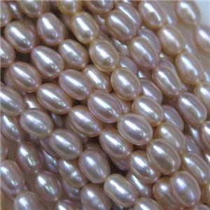 Freshwater Pearl beads, rice, approx 5-6mm