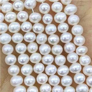 Natural Freshwater Pearl round Beads, approx 5.5-6mm