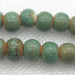 round green Porcelain beads, approx 12mm dia, 30pcs per st