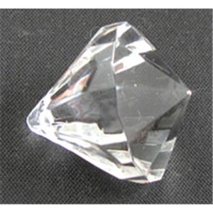 Transparent Acrylic Diamond Bead pendant, 12mm dia, approx 660pcs