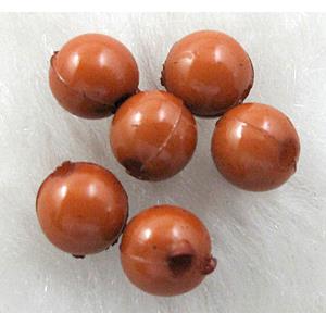Plastic round Beads, Coffee, 8mm dia, approx 7200pcs