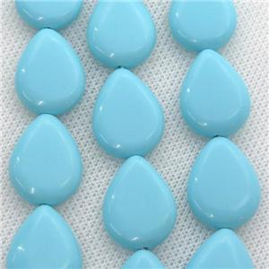 blue Synthetic Turquoiuse beads, teardrop, approx 12x16mm