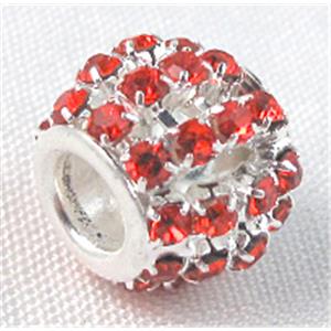 bead with middle east rhinestone, 10x12mm, 5mm hole