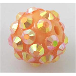 Round crystal rhinestone bead, 22MM dia