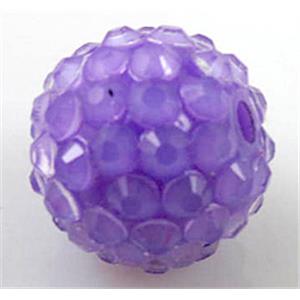 Round crystal rhinestone bead, 16mm dia