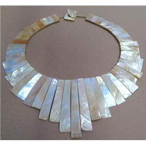 freshwater shell pearl necklace collar, approx 20-100