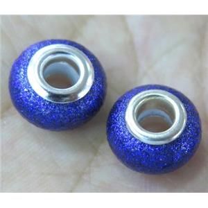 pearlized shell beads, matte rondelle, approx 14mm dia