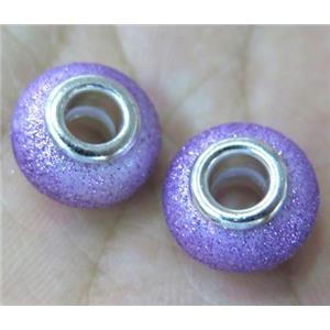 pearlized shell beads, matte rondelle, approx 14mm dia