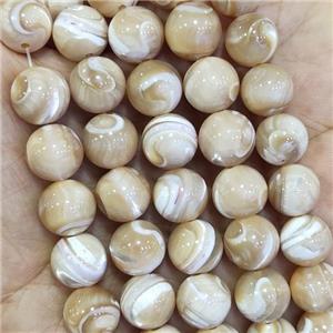 Mother Of Pearl MOP Shell Beads Round, approx 6mm dia