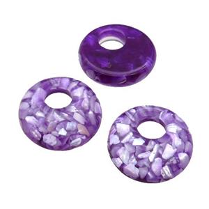purple Shell GoGo pendant, approx 20mm