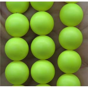 olive matte pearlized shell beads, round, approx 10mm dia