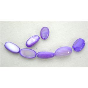 freshwater shell beads, rice-shape, lavender, 4.5x10mm,37pcs per st