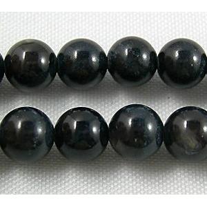 freshwater shell beads, round, dyed, black, 6mm dia,62beads per st 