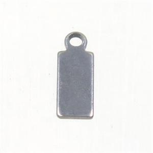 stainless steel pendant, approx 4x8mm