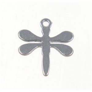 stainless steel dragonfly pendant, approx 10-12mm