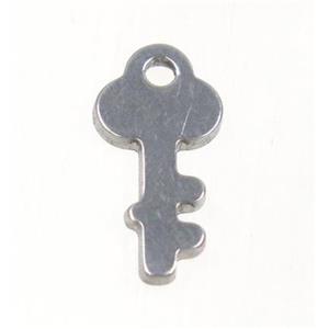 stainless steel key pendant, approx 6.5-13mm