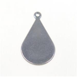 stainless steel teardrop pendant, approx 10.5-16mm