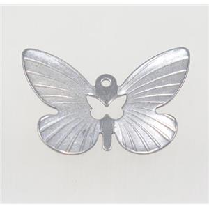 stainless steel butterfly pendant, approx 20-30mm