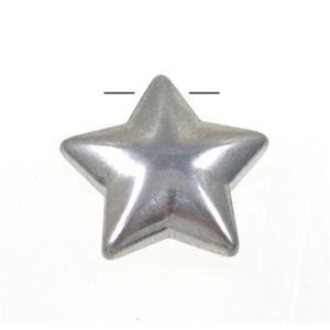 stainless steel star pendant, approx 14mm