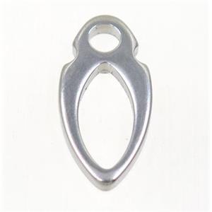 stainless steel arrowhead pendant, approx 12-24mm