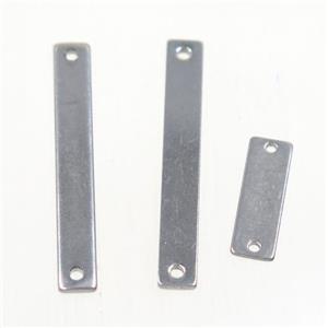 stainless steel rectangle connector, approx 3.5x25mm