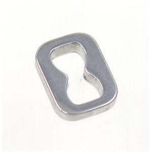 stainless steel rectangle connector, approx 10x14mm