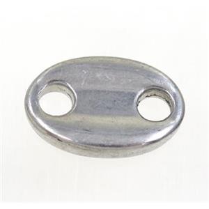 stainless steel oval connector, approx 16-23mm