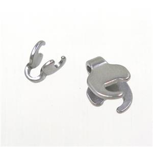 stainless steel clips clasp, approx 8x12mm