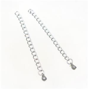 stainless steel chain necklace extender, approx 60cm length