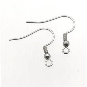 stainless steel earring hook, approx 15-20mm