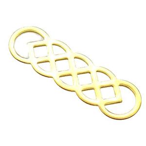 stainless steel pendant, gold plated, approx 11-40mm
