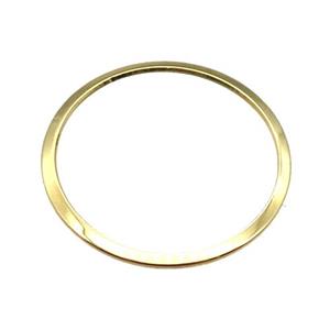 stainless steel circle JumpRings, gold plated, approx 25mm dia