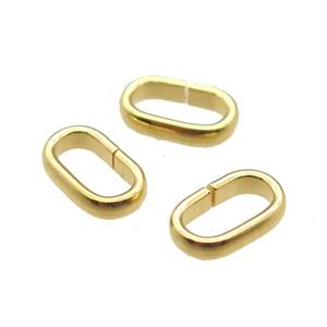 stainless steel connector linker, gold plated, approx 5-9mm