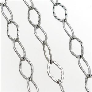 raw stainless steel chain, approx 7-12mm