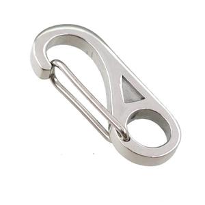 Stainless Steel Carabiner Clasp, approx 20-45mm