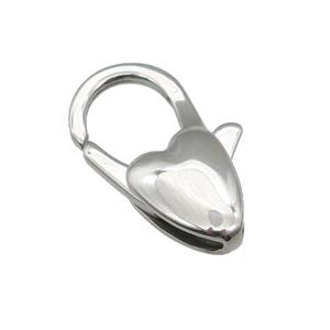 raw Stainless Steel Lobster Clasp, approx 12-20mm