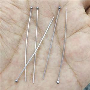 Stainless Steel ball pins, approx 50mm