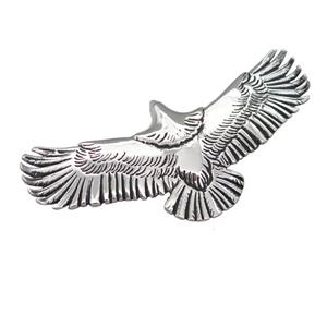 Stainless Steel eagle charm pendant platinum plated, approx 35-76mm